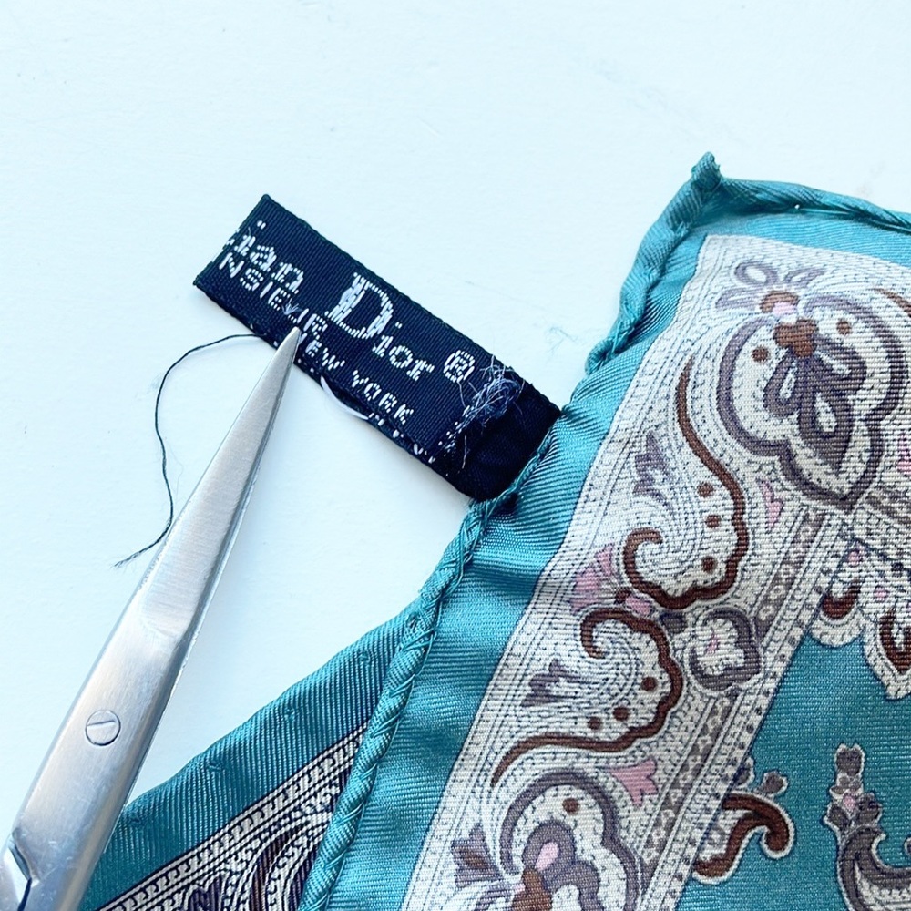 Christian Dior Silk Handkerchief Made In Italy - Picture 4 of 14